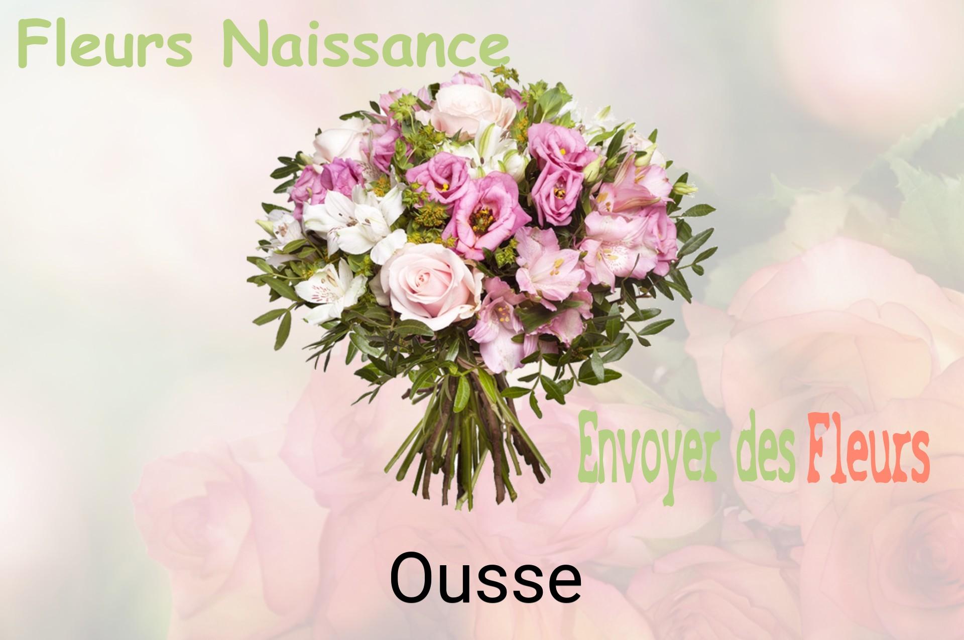 Bouquet de fleurs de naissance livré à Ousse